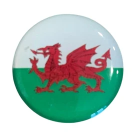 Ashton and Finch Golf Hat Clip Marker Set – Magnetic Cap Clip with 2 Welsh Flag Ball Markers – Water-Resistant Domed Design – Golf Accessories and Gifts for Welsh Golfers