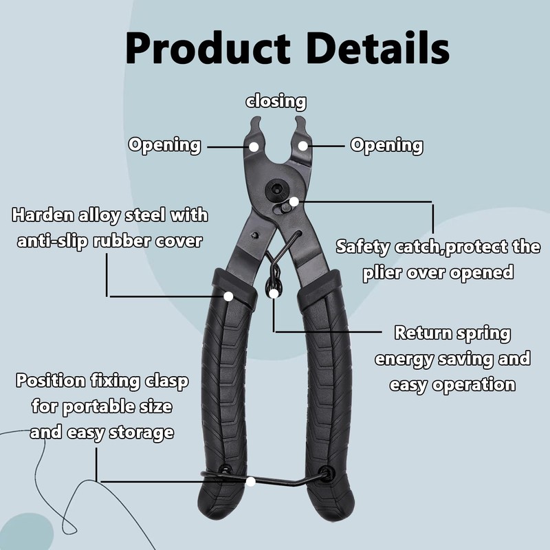 1 Pcs Convenient Bike Chain Plier 2 in 1 Chain