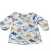 Miki Kids m-ap012 Children's Apron, Long Sleeve, Smock, For Meals,