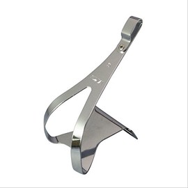 MKS Steel Toe Clips, Metallic, XL