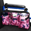 Wheelchair Side Bag, Wheel Chair Armrest Pouch Accessories with Cup