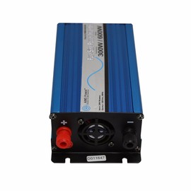 AIMS Power European 300 watt, 12 VDC, 220 Volt / 230 Volt Pure Sine Power Inverter
