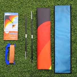 Kaiciuss Delta Kite for Kids & Adults Easy to Fly Large, The Easiest Single Line Beach Kite, it Comes with 300ft String Kite Handle