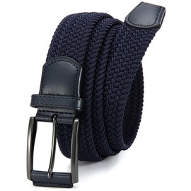 CHAOREN Cinturones Hombre Cinturón Trenzado Elástico Ancho 3.5cm - Cinturon Hombre Cinto Tela Golf para Hombres