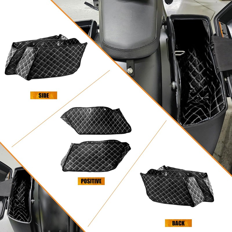 HCmotorku Drop-in Saddlebag Carpet Liners Fit For Indian Roadmaster Limited