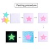 100Pcs Stars Glow in The Dark Luminous Fluorescent Plastic Wall