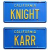 Knight Rider | KNIGHT + KARR | Metal Stamped License
