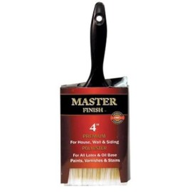 Master Finish 4 Premium Polyester Paint Brush for House Wall & Siding Latex & Oil Base Paints