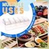 Large Ice Chilled Condiment Caddy，Chilled Condiment Containers Server with Lids