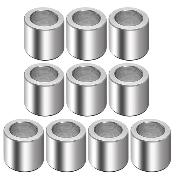 10 Stück M6 Aluminium-Abstandshalter, 6,2 mm ID x 12 mm