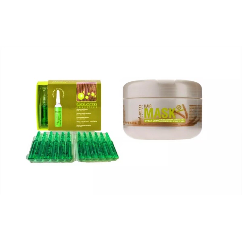 Salerm Germen Trigo Salerm Mask 200ml + Ampolletas Mega Conditioner