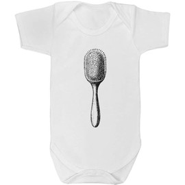Azeeda 6-12 Month 'Single Hairbrush' Baby Grow/Bodysuit (GR00144793)