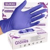 SUKKI Nitrile Disposable Gloves 5Mil,100 Pcs Heavy-Duty Exam Gloves, Latex-Free