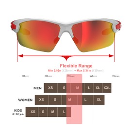 RT100 - anteojos de sol deportivas envolventes para hombre, anteojos de sol de bicicleta de carretera, ligeras para triatlón de béisbol