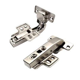 90 Degree Soft Close Cabinet Hinges, Detachable Blind Corner Kitchen Door Hardware, Chrome Finish
