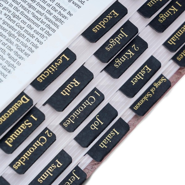 Unbranded Leather Bible Tabs, Gold Foil, 66 Old & New