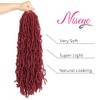 Niseyo Faux Locs Crochet Hair 18 Inch Soft locs, 6