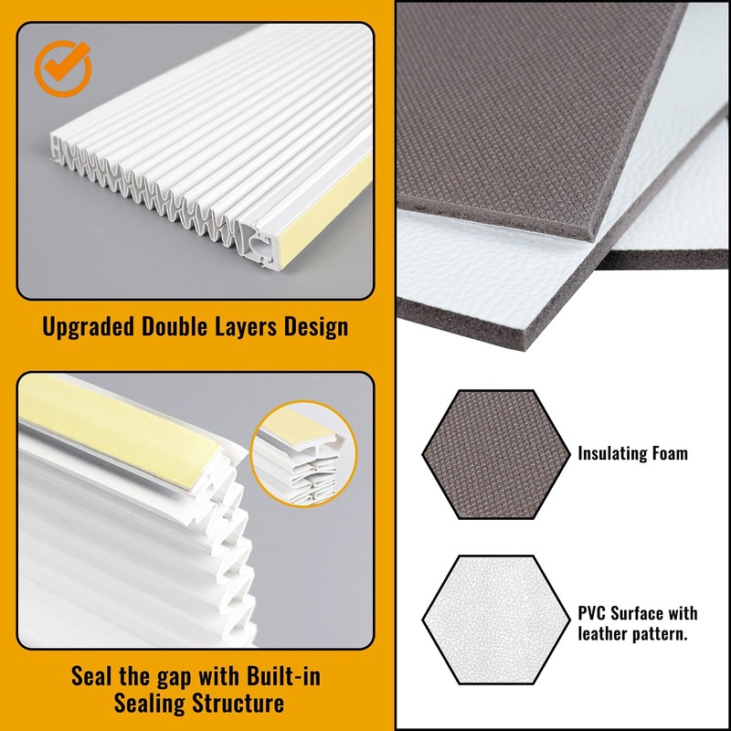 LBG Products Window AC Side Panels,Double Layers Adjustable Side Panel