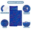 Toddler Nap Mat/Removable Pillow -Dinosaur- Carry Handle with Straps Closure,Toddler