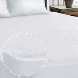 Yorkshire Bedding 100% Waterproof Super King Mattress Protectors - 30cm Deep Skirt Mattress Pad - Non Noisy & Super Absorbent Terry Towel Mattress Cover (180x200cm)