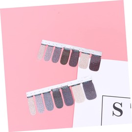 Healvian 6sheets Glitter Nail Art Stickers for Manicure Decoration Shiny Nail Tip Decals for Parties and Special Events Easy Application for Women -c