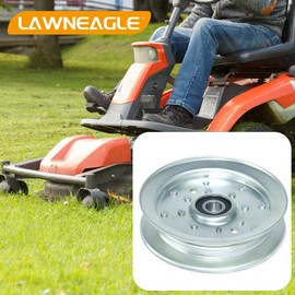 LAWNEAGLE 116-4665 Flat Idler Pulley Replaces eXmark 116-4665 Pulley, 126-9187, 1-403186, E403186, Toro 136-5405, 132-5156, Oregon 34-313 for Toro Z Master Commercial, Mid-Size Proline, eXmark Lazer Z