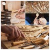 Kozelo 2pcs Wood Carving Knife - [8mm] 45# Carbon Steel