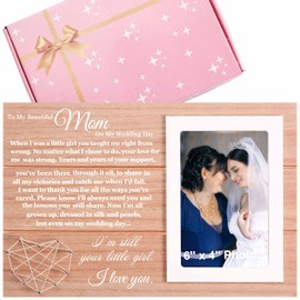 Gift for Mother of the Bride on My Wedding Day-Thank You Gift for Mom-Bridal Shower Gift for Mother of the Bride-Mom Photo Frame Picture Frame Gift-I'm Still Your Little Girl-to My Beautiful Mom