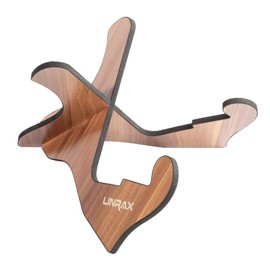 LINRAX GS2 Guitar Stand Floor, Universal Wooden Stand, Guitar Holder with Soft Rubber for Acoustic Guitar Classical Guitar Electric Guitar Bass Ukulele Violin Banjo Mandolin, Guitar Accessories