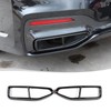 DIYUCAR Stainless Steel Exhaust Trim Black Exhaust Pipe Decoration Accessories