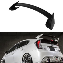 cciyu Pedestal Rear Trunk Lip Spoiler Wing Fits for 2010-2015 For Toyota For Prius,2012-2015 For Toyota For Prius Plug-In Racing Trunk Spoiler(ABS Matte Black)