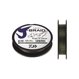 Daiwa J-Braid X4 Fishing Line Dark Green 270m 5.5lb 0.07mm JB4E0.07-270DG