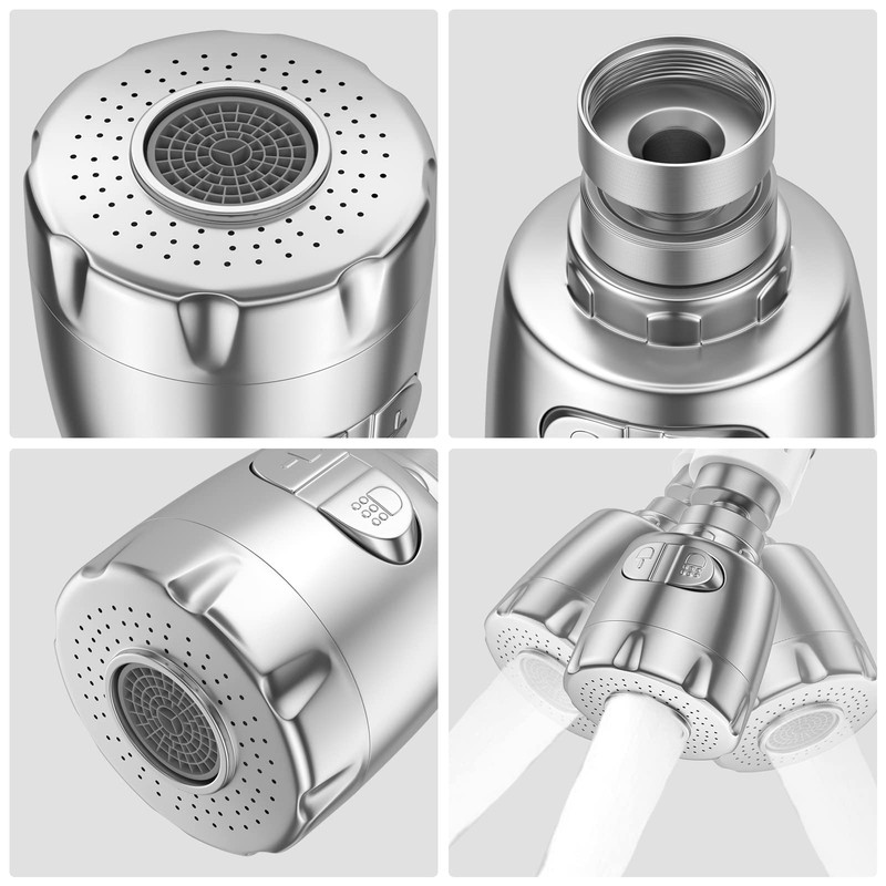 Vinabo Faucet Aerator, 360 Degree Rotating Swivel Head, Water Saving