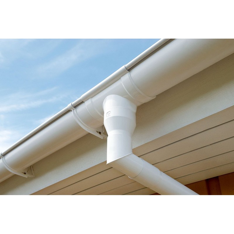 INEFA Downpipe Connector, PVC DN 50 White Drain Pipe Connector,