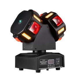 8x12W RGBW 3-in-1 Double Head DMX512 Moving Beam Light for DJ Karaoke Dance Hall KTV Disco Bar Stage EffectsModel Number: HYU-8x12W Double-sided laser beam, Lamp Power(W): 140
