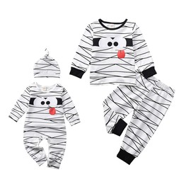 Toddler Baby Boys Girls Plaid Romper Jumpsuit Pants Set for Kids Christmas Onesies Matching Outfits Xmas Clothes