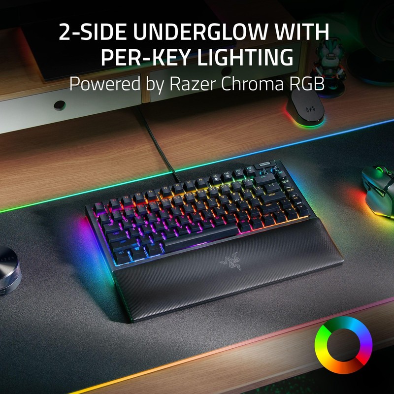 Razer BlackWidow V4 75% Mechanical Gaming Keyboard: Hot-Swappable Design -