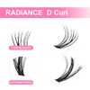 YOONOYA Lash Clusters 320 Pcs 9-16 mm Individual Lashes 50D
