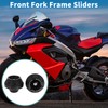 A ABSOPRO Motorcycle Front Fork Frame Sliders Falling Protection Wheel