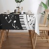 Reaocly - Mantel rectangular para llaves de piano y notas,