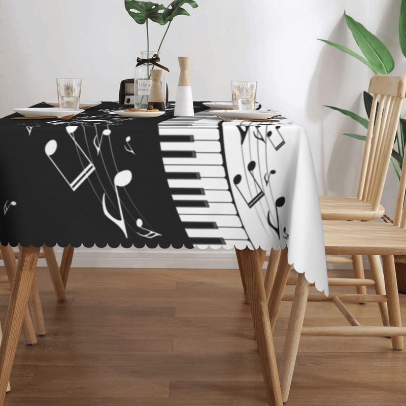 Reaocly - Mantel rectangular para llaves de piano y notas,