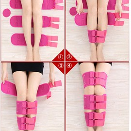 Leg Correction Device,X/O-Type Leg Correction Belt,Adjustable Legs Posture Corrector Belt,Leg Straightener Bandage Belt Straps,Leg Flexure Correction Belt for Men,Women,Children,Black,M