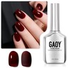 GAOY- Esmalte de uñas en gel rojo oscuro, 16 ml,