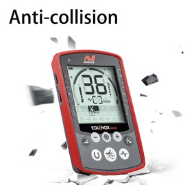 TEHAOUU Protective Cover for Minelab Equinox 600/800 Case Anti-Collision Shock Resistant Dustproof Metal Detector Cover Accessory (Red)