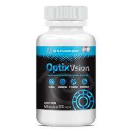 HEALTHADDICTION - Optix Vision Multivitaminico con Luteina y Zeaxantina 11 Vitaminas 8 Minerales 60 Capsulas Veganas 600 mg Suplemento Alimenticio Sin Azucar Sin Gluten