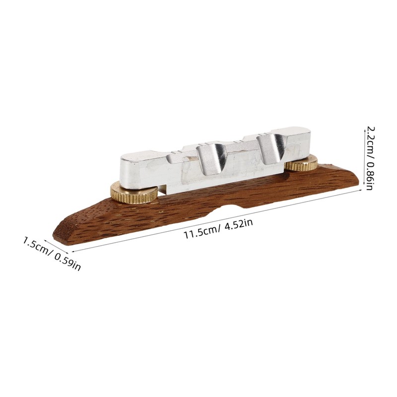 Kisangel Rosewood Banjo Bridge Professional Musical Instrument Supply Durable Wooden