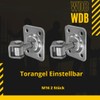 WDB - Gate Rod Adjustable Screw-On Plate - Garden Gate