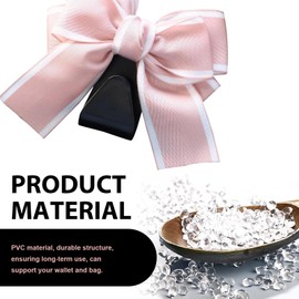 Polcatay Pack-2 Car Bow Seat Headrest Hook, Cute Creative Hidden Decoration, Bow Car Hooks, Multi-function Hanging Organizer for Backpack Grocery Bag, Universal for Most Cars (Pink)