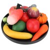 Wooden Round Tea Cup Tray Round Originality Fruit Palte Tableware
