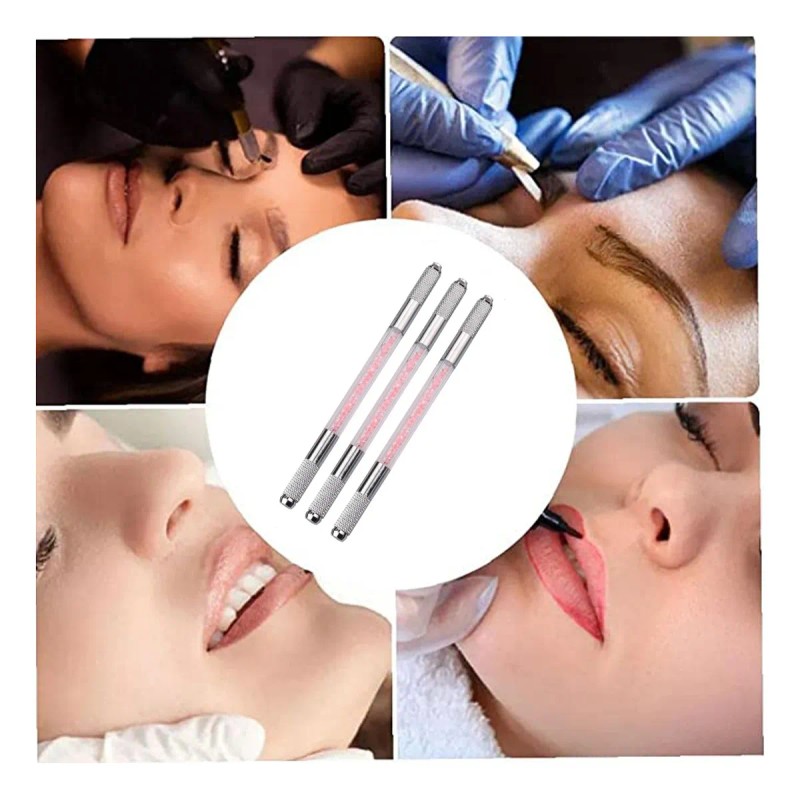 Inductor Manual Para Microblading Doble Cabeza Juego De 3